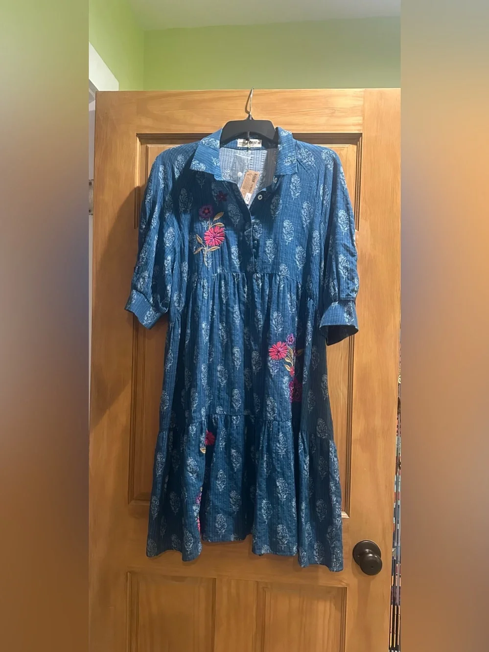 NATURAL LIFE Becca embroidered dress